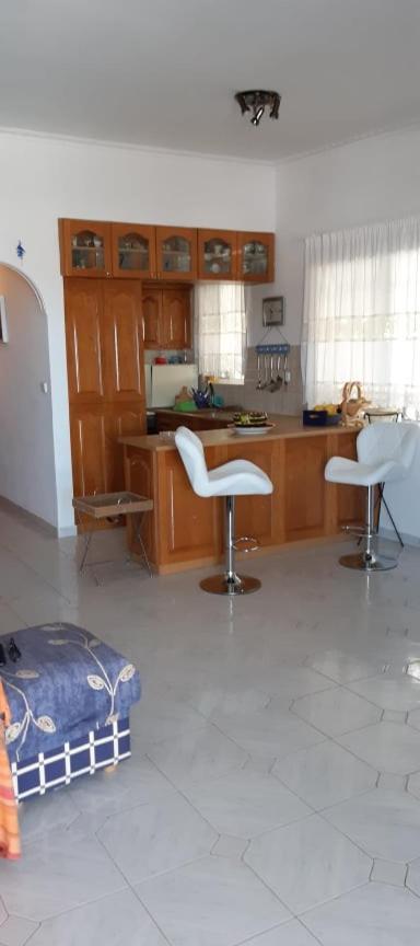 Blue & White Maisonette Over The Sea Near Sounio Sounion Bagian luar foto