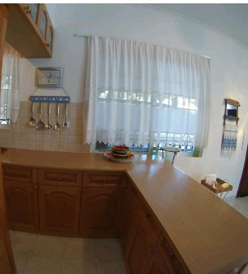 Blue & White Maisonette Over The Sea Near Sounio Sounion Bagian luar foto